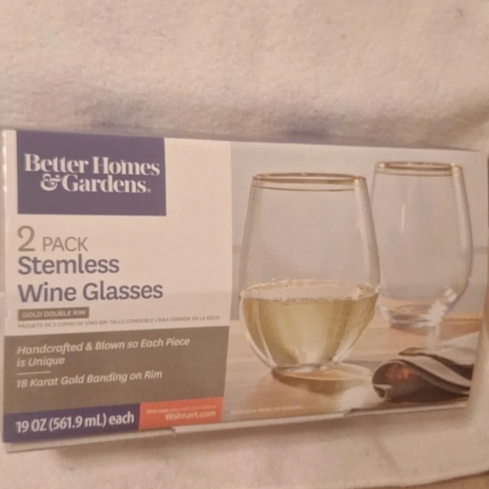 Better Homes & Gardens‎ Stemless Wine Glasses 2 pack